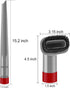 Crevice Tool and Dust Brush Compatible with Shark Rotator NV500, NV501,NV560, NV502, Professional Lift-Away Vacuum Cleaner Compare With Part No. X...