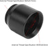 1.25 Inch to C CS Mount Connect Adapter, 1.25 inches Telescope Filter Threads Connecter, for Astrophotography...
