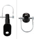 Biange Bike Trailer Hitch Connector, Cycling Adapter Accessories (Black)...