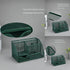 Green Desk Organizer Mesh Drawer Storage Accessories with 6 Compartments and Drawer, Desktop Caddy Storing Stationery Trinkets Cosmetics Jewelry E...