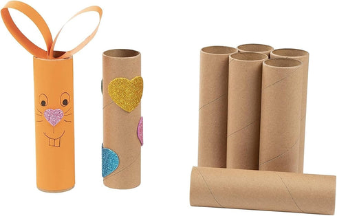 Brown Cardboard Tubes for Crafts, DIY Craft Paper Roll (1.6 x 5.9 in, 12 Pk)...