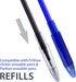 ParKoo Retractable Erasable Gel Pens Clicker Fine Point 0.7 mm, Make Mistakes Disappear, 3 Black/3 Blue Ink Pens with 4 Bonus Refills for Drawing ...