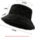 Women Plush Fluffy Bucket Hat Warm Lining Winter Faux Fur Cozy Wide Brim Winter...