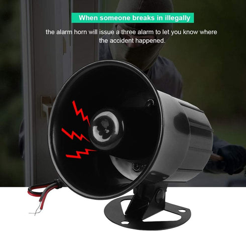 110dB DC 12V Wired Horn Alarm Siren Speaker Portable 15W / 20W Wired Antitheft Loudspeaker Alarm Siren Speaker for Home Security System...