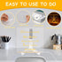 CAPOT Acrylic Dry Erase Board with Light 5.9 X 5.9” Light up Dry Erase Board with Stand as a Glow Memo LED Letter Message Board Led Note Board Whi...
