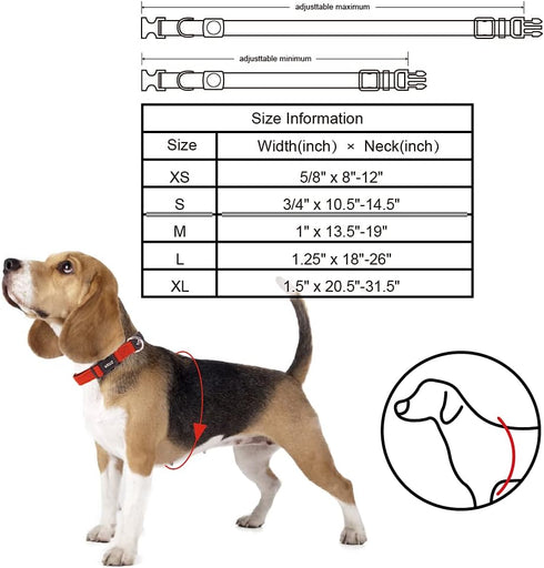 Kruz Original Heavy-Duty Adjustable Dog Collar - Ultra Soft Padding, Lifetime Durability, Comfortable Collar for Large, Medium, and Small Dog Bree...
