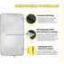 kinder Fluff Patented Windshield Sunshade | Reflective & Foldable Windshield Sun Cover & 99% UV Rays Block | Car Window & Car Interior Accessories...