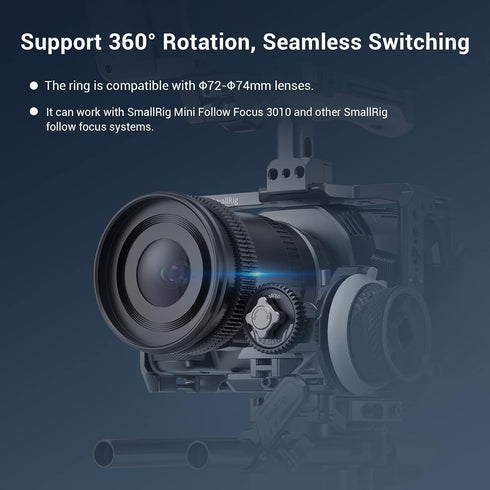 SmallRig Seamless Focus Gear Ring (72mm to 74mm) - 3293...