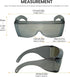 Calabria 3000 Fit Over Safety Glasses Fitover Prescription Eyewear Silver Mirror Men Women Wrap Around Tinted Anti Fog Glare...