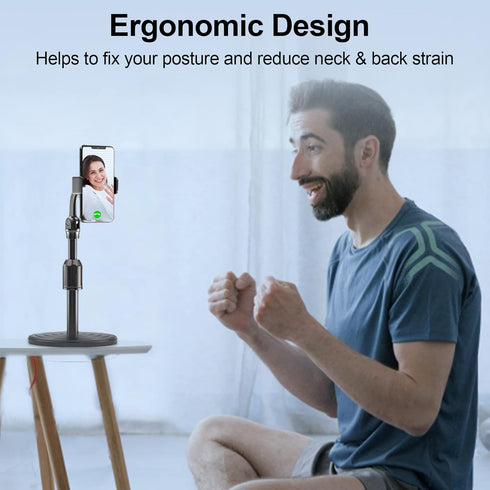 Cell Phone Holder, Adjustable Height (9.8-13inches) Phone Stand for Desk Office Thick Case 270° Flexible Phone Holder Stand iPhone Stand Compatibl...