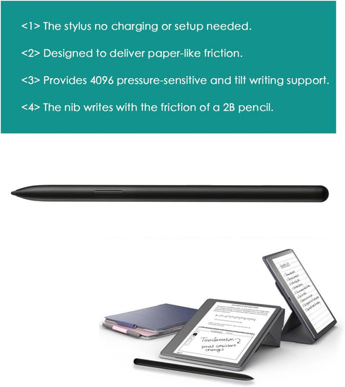 Stylus Pen Replacement for Kindle Scribe,4096 Pressure Sensitivity,Magnet Adsorption Pen for Digital Writing,Drawing Replacement for Kindle Scribe...