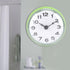 Ciglow Mini Waterproof Clock Electronic, Sucker Wall Clock Portable Bathroom Shower Clock Water.(Green)...