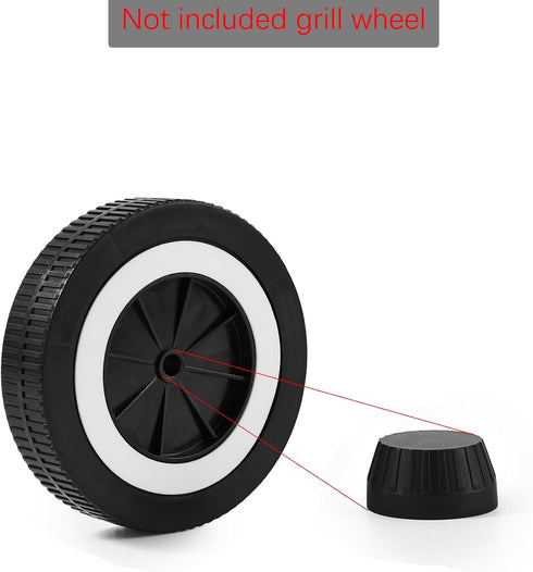 987101 Wheel Hub Caps Replacement Parts for Weber Grill Wheels Weber Charcoal Kettle Grills Weber Genesis Older Series Grills Wheel Caps Kenmore G...