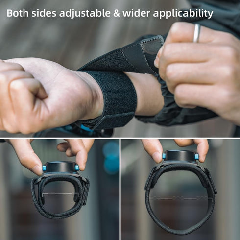 SUREWO Magnetic Wrist Strap Mount Compatible with Go pro Hero 12/11/10/9/8/7//6/5 Black,DJI Osmo Action 4/3/2,Insta 360 ONE R,AKASO/Campark and Mo...
