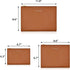 3 Pack Makeup Bag for Purse, Vegan Leather, Travel Makeup Pouch Cosmetic Bag Zipper Pouch Bags,Travel Toiletry Bags for Women (Camel Brown, 12.6x9...