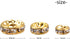 400 Pieces Round Crystal Spacer Beads Rondelle Charm Beads 6mm 8mm 10mm for jewelery Making, Gold Color...