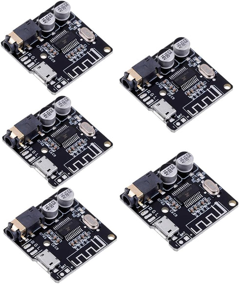 HiLetgo 5pcs Bluetooth 5.0 Mp3 Lossless Decoder Board VHM-314 Audio Bluetooth Receiver Board Wireless Stereo Music Decoding Module Micro USB...