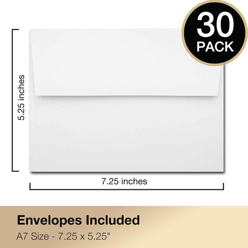 80th Birthday Invitations for Men or Women with Envelopes (30 Pack) - 80 Eighty Year Old Anniversary Party Celebration Invites Cards...