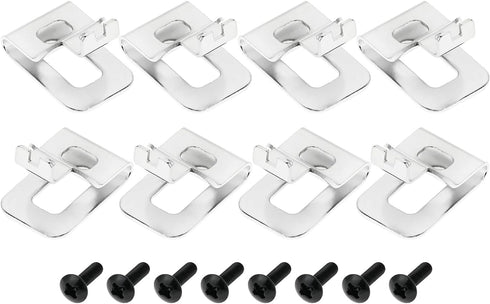 Belt Clips for Dewalt, 8PCS Drill Tool Clips Hook Kit with Screws for Dewalt N268241, Stainless Steel Belt Clips Compatible with 20V Power Tools D...
