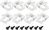Belt Clips for Dewalt, 8PCS Drill Tool Clips Hook Kit with Screws for Dewalt N268241, Stainless Steel Belt Clips Compatible with 20V Power Tools D...