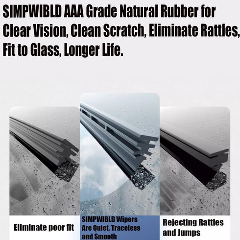 15 inch Rear Wiper blades Replacement for 2007-2013 BMW X5/2009-2011 Volvo XC60 Windshield wiper blades (Pack of 1)...