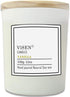 Soy Scented Candles, Natural Organic Candles for Home Scented with Thick Frosted Glass and Wood Lid, 12 Oz/50 Hour Long-Lasting, Highly Scented Ca...