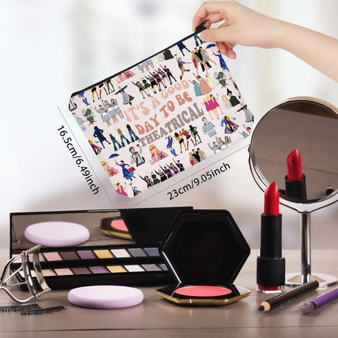 WCGXKO Broadway Musical Gift It’s A Good Day To Be Theatrical Musical Theatre Gift Makeup Bag (Be Theatrical)...