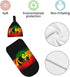 Baby Newborn Swaddle Blanket with Beanie Hat- Jamaican Lion Flag Pattern Receiving Blanket Sleep Sack for Girls Boys Infant Gifts...
