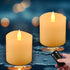 GINROGD Flameless Candles with Remote Timer Battery Operated Candles Flickering Led Pillar Fake Candles 3-inch Real Wax for Home Decor Ivory Holid...