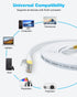 DDMALL CAT 8 Ethernet Cable, 1.5ft 3ft 6ft 10ft 15ft 20ft 25ft 30ft 40ft 50ft 65ft 100ft Flat LAN Cable, 40Gbps High Speed Internet Cable with RJ4...