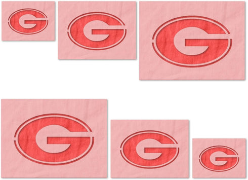 Stencil Stop Georgia Bulldogs G Logo Stencil - Reusable for DIY Projects, Painting, Drawing, Crafts - 14 Mil Mylar Plastic - Officially Licensed (...