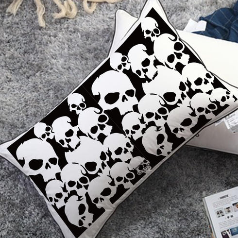 Skull Pattern Stencils 11.8×11.8inch Large Scary Skull Template with Paint Brush Halloween Theme Skeleton Drawing Stencil for DIY Projects Crafts ...