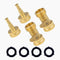 Heavy Duty Brass Hose Nozzle, 3/4" GHT Jet Nozzle High Pressure Garden Water Hose Sprayer Nozzle with Shut Off Valve, Hose Nozzle Sprayer for Hose...