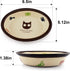 Oval Ceramic Cat Food Bowl,Cute Cartoon Pattern, Dog& Cat Basic Bowl, Small Pet Feeding Dishes for Cat, Kitten, Small Dog, Dishwasher Safe…...