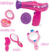 Little Girls Beauty Hair Salon Toy Kit with Toy Hairdryer, Mirror & Other Accessories, Fashion Pretend Makeup Set for Kids...