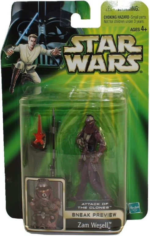 Star Wars Episode II Attack of The Clones Preview Figure: Zam Wesell...