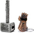 2-Pack Magnetic Hammer Shaped Beer Opener and Glove Keychain Bottle Opener, Beer Gifts Bottle Opener for Men, Husband, Dad, Grandpa, Boyfriend...