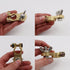UTSAUTO Battery Terminal Connectors 2Pcs Positive & Negative Brass Car Battery Terminal Clamp for Truck Van Marine Boat RV Max Current 300A...