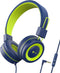 iClever Kids Headphones with Microphone, 85dB/94dB Volume Limited, Stereo 3.5mm Jack, Tangle-Free Wired Headphones for Boys/Girls/School/Travel/iP...