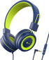 iClever Kids Headphones with Microphone, 85dB/94dB Volume Limited, Stereo 3.5mm Jack, Tangle-Free Wired Headphones for Boys/Girls/School/Travel/iP...