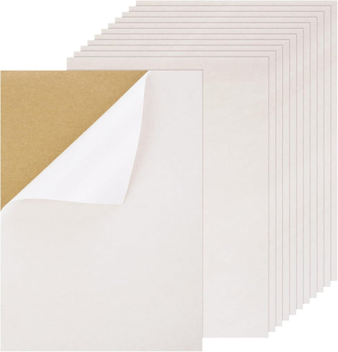 12 Sheets Velvet Felt Sheet 12"x 8" Self Adhesive Felt Fabric Square Sticky-Backed Drawer Liner for DIY Craft Sewing Projects(White)...