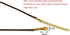 50 Pieces 1.5mm Brown Waxed Necklace Cord with Gold Chain Lobster Clasp for Bracelet Necklace and Jewelry Making...
