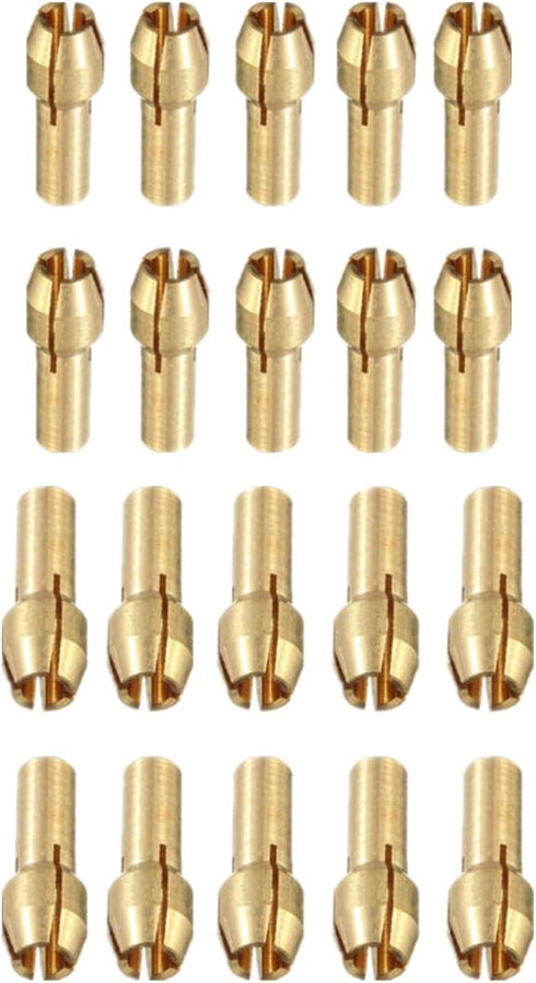 0.5-3.2mm Brass Collet Drill Chuck Fit For Rotary Tools Electric Grinding Drill Collect Chuck Holder (20 Pack)...