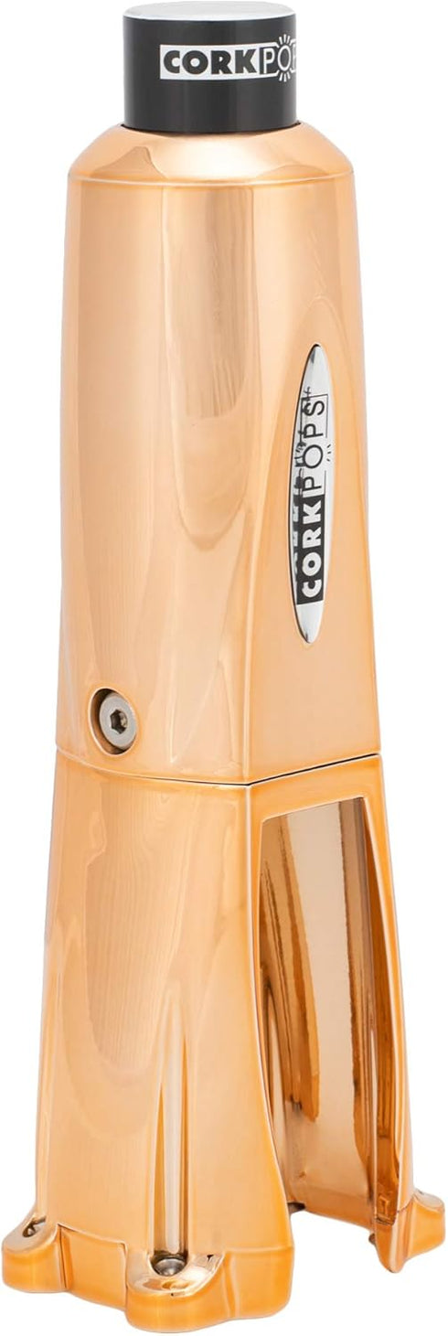 Cork Pops Legacy Wine Opener Built-in 4-Blade Foil Cutter Safe Cork Removal, Effortless Push Button Use, Needle Guard for Safety, Low-Pressure Car...