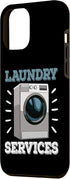 iPhone 12 Pro Max Laundry Services Mechanic Funny Women Washing Machine Case...
