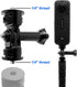 Aluminum Camera Tripod Mount Adapter & 1/4"-20 Adapter Screw Head Camera Mount, Tripod Conversion Adapter for Insta 360 X4 X3 X2 X, DJI Pocket 2, ...