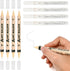 8 Pack Black and White Acrylic Paint Pens, Single & Dual Tip Fine Point Paint Pens, Permanent Paint Marker, Waterproof, Quick Dry for Rock Paintin...