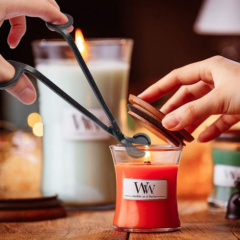 SUMAJU 2 in 1 Candle Accessory Set - Wick Trimmer & Dipper, Stainless Steel Cutter Scissor for Candle Lovers (Black)...