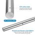 uxcell 2 Pcs Linear Motion Rod Shaft Guide 8mm x 100mm (0.315" x 3.94") Case Hardened Steel Chrome Plated, Metric Linear Rail Rod for 3D Printer, ...