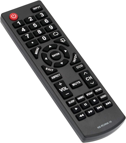 NS-RC4NA-14 NSRC4NA14 Replace Remote Control fit for Insignia LED LCD TV HDTV NS-19ED200NA14 NS-22E400NA14 NS-24D510NA15 NS-28D310NA15 NS-32D200NA...